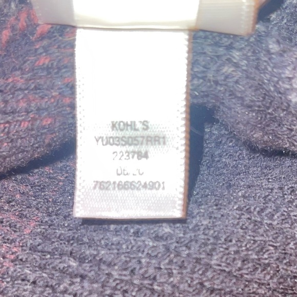 Urban pipeline pullover charcoal/burgundy sweater size young men’s (junior) L - Picture 7 of 7